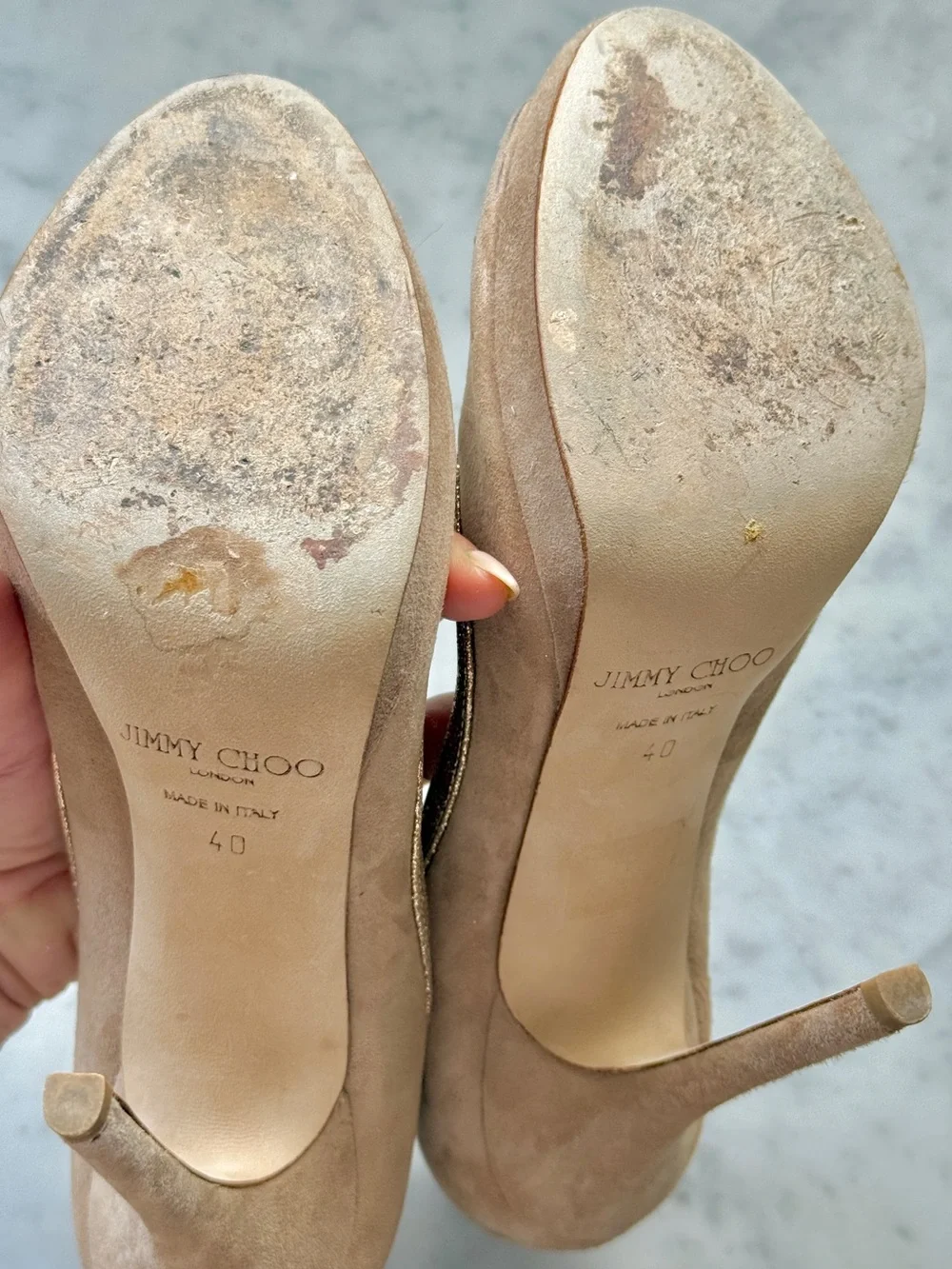 Jimmy Choo vintage suede